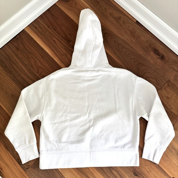 Zara Ultra Soft Cropped Hoodie S White - Picture 10 of 12